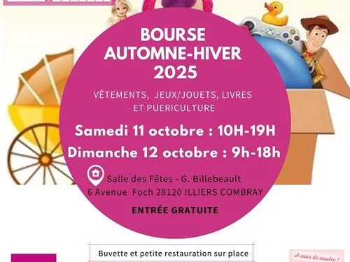 ILLIERS-COMBRAY - Bourse vêtements, jeux, livres et puériculture