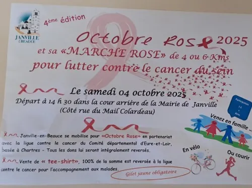 JANVILLE - Octobre rose : Marche rose