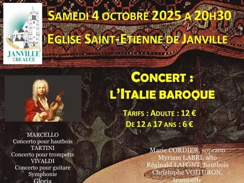 JANVILLE - Concert : L'Italie Baroque