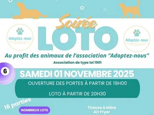 LA FERTÉ-VIDAME - Loto de l'association « Adoptez-nous »