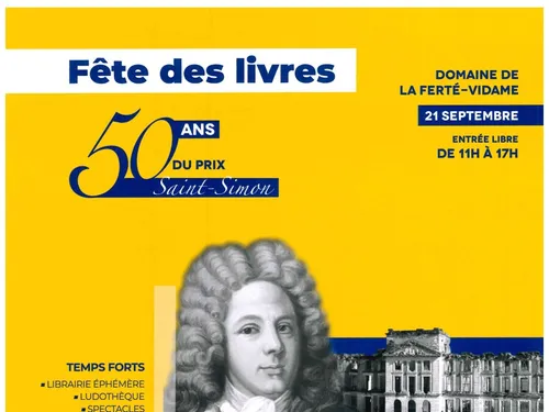 LA FERTÉ-VIDAME - Fête des livres, 50 ans du Prix Saint-Simon