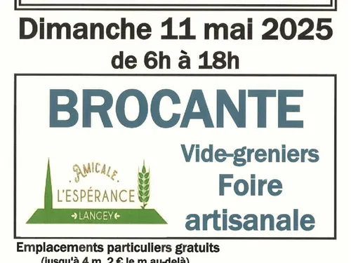 LANGEY - Brocante, vide-greniers et foire artisanale
