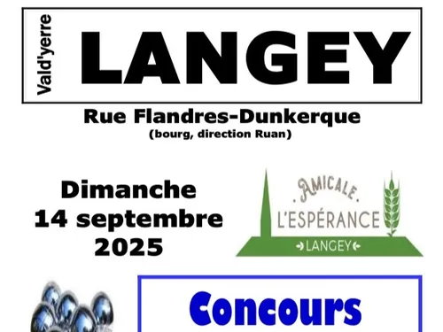 LANGEY - Concours de pétanque