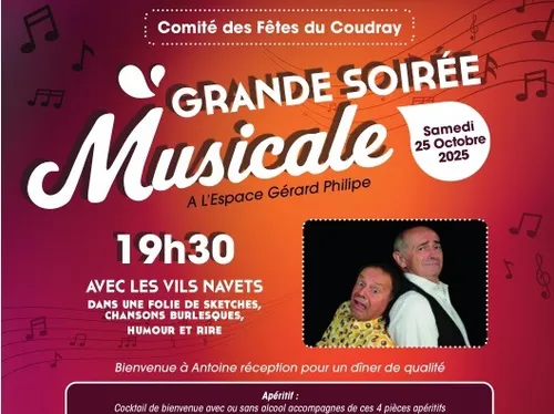 LE COUDRAY - Grande soirée musicale du comité des fêtes