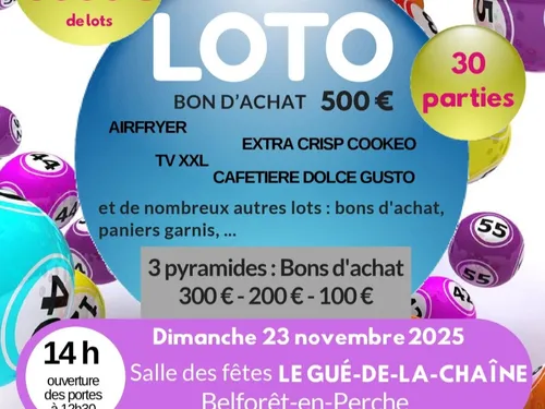 LE GUÉ-DE-LA-CHAÎNE (61) - Loto du comité des fêtes