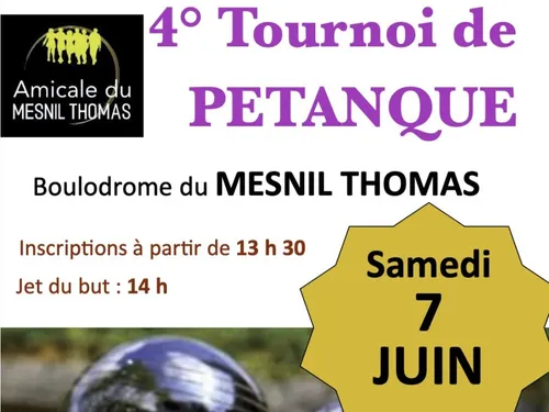 LE MESNIL-THOMAS - Tournoi de pétanque