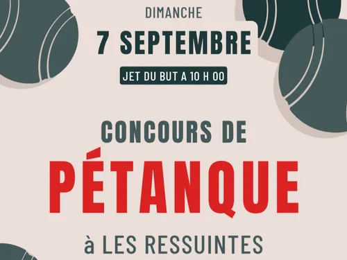 LES RESSUINTES - Concours de pétanque