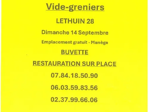 LÉTHUIN - Vide-greniers