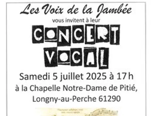 LONGNY-AU-PERCHE (61) - Concert vocal des Voix de la Jambée