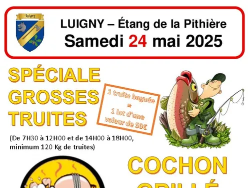 LUIGNY - Concours de pêche et cochon grillé