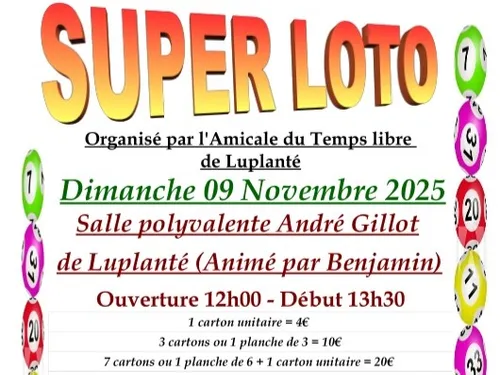 LUPLANTÉ - Loto de l'Amicale du Temps Libre