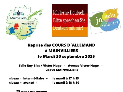 MAINVILLIERS - Reprise des cours d'allemand