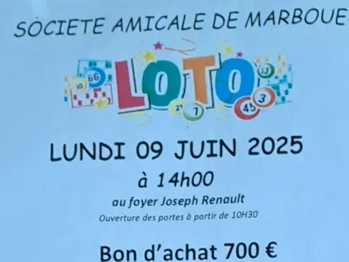 MARBOUÉ - Loto de la Société Amicale de Marboué