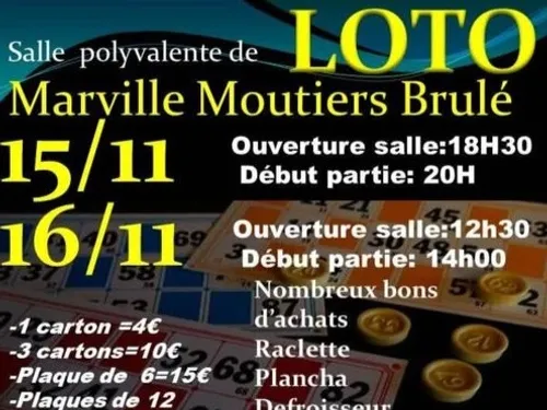 MARVILLE-MOUTIERS-BRÛLÉ - Loto du Team LJ Moto