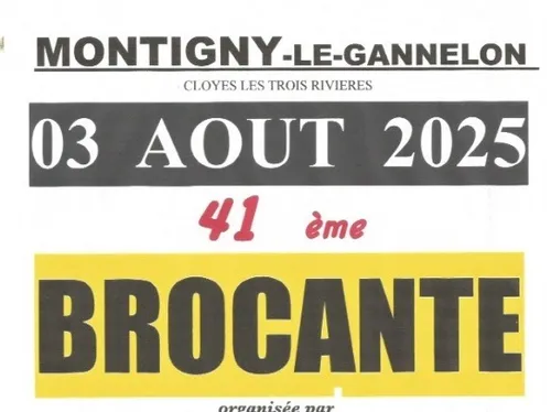 MONTIGNY-LE-GANNELON – 41e Brocante du comité des fêtes