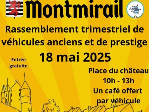 MONTMIRAIL (72) - Rassemblement de véhicules anciens et de prestige