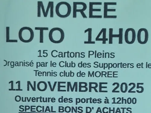 MORÉE (41) - Loto du club des Supporters et du Tennis Club
