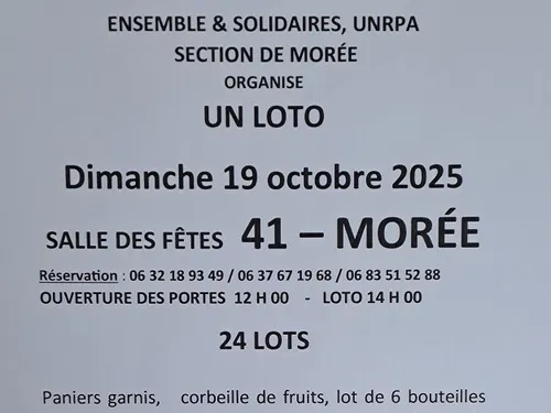MORÉE (41) - Loto d'Ensemble & Solidaire UNRPA
