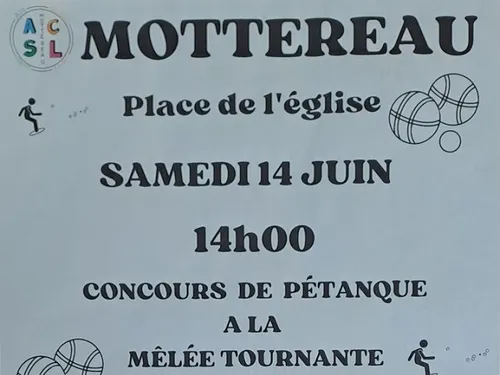 MOTTEREAU - Concours de pétanque et feu de la Saint-Jean