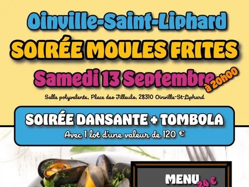 OINVILLE-SAINT-LIPHARD - Soirée moules frites du comité des fêtes