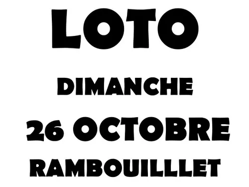RAMBOUILLET (78) - Loto annuel de l'Amicale de la Louvière