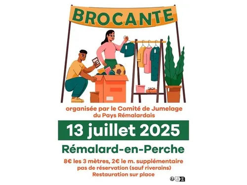 RÉMALARD (61) - Brocante du comité de jumelage