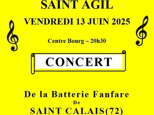 SAINT-AGIL (41) - Concert de la Batterie Fanfare de Saint-Calais