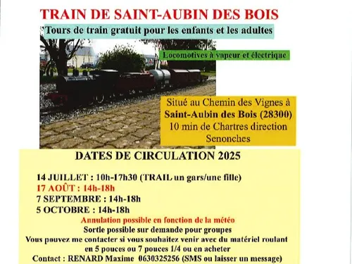 SAINT-AUBIN-DES-BOIS - Tours de petit train gratuit