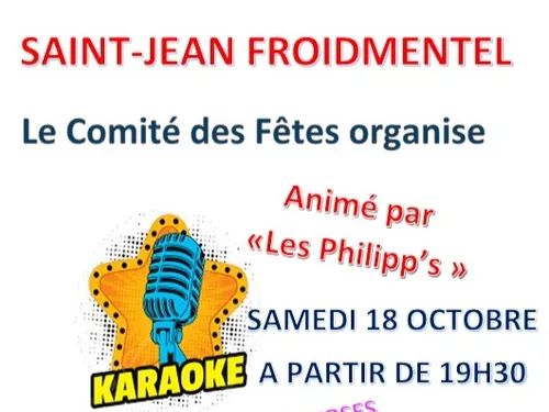 SAINT-JEAN-FROIDMENTEL (41) - Soirée karaoké du comité des fêtes