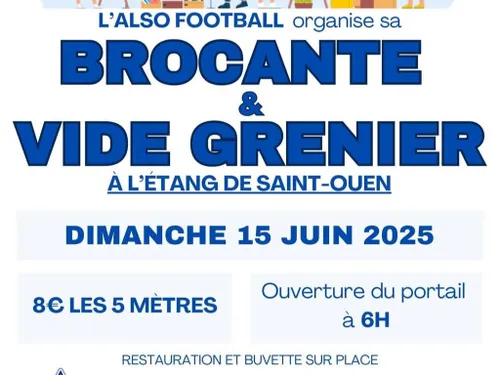 SAINT-OUEN (41) - Brocante de l'ALSO Football