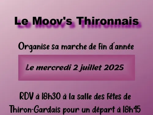 THIRON-GARDAIS - Marche du Moov's Thironnais
