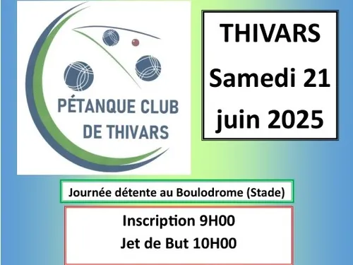 THIVARS - Concours de pétanque
