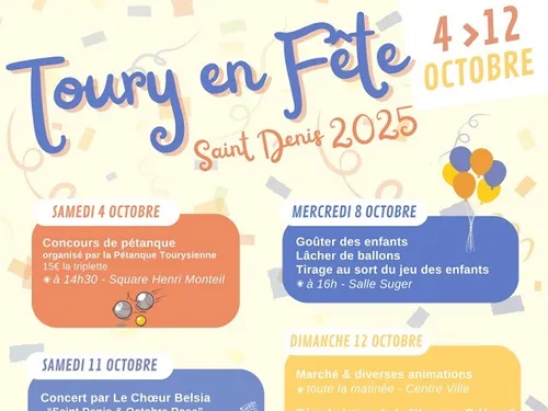 TOURY - Saint Denis : brocante, marché, salon VDI...
