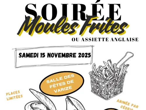 VARIZE - Soirée moules frites de l'amicale des sapeurs-pompiers