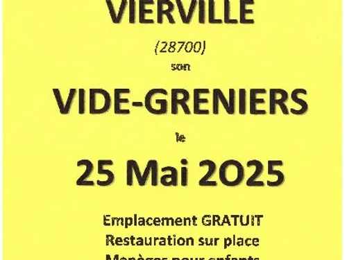 VIERVILLE - Vide-greniers de Sports Fêtes et Loisirs