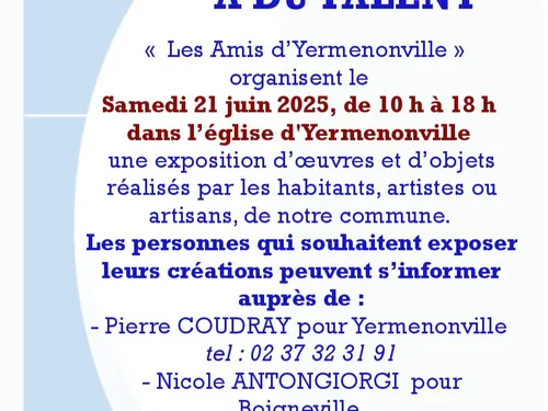 YERMENONVILLE - Mon voisin a du talent
