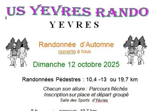 YÈVRES - Randonnée pédestre de l'USY Rando