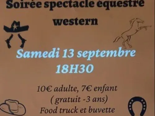 YÈVRES - Soirée spectacle équestre western