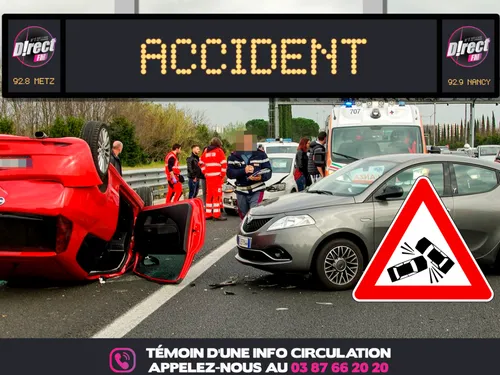 Info trafic : 12 véhicules impliqués dans un accident sur l’A31