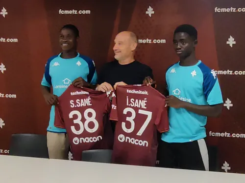 FC Metz : Ibou et Sadibou Sané présentés à la presse