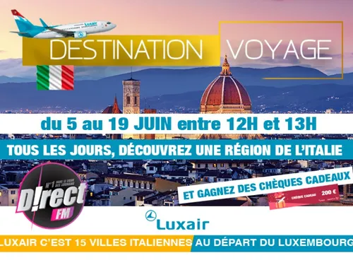 Destination Voyage prend l'accent italien cette semaine sur D!RECT FM