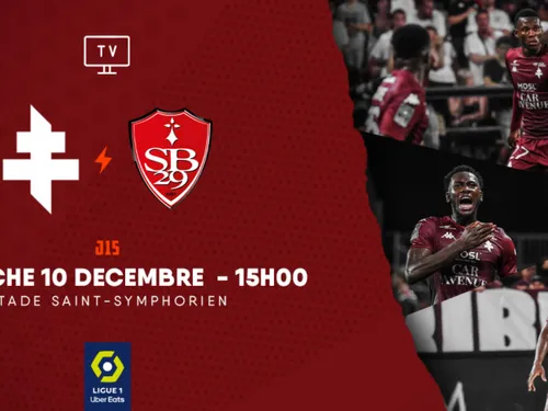 Ligue 1 : Gagnez vos places pour FC Metz - Stade Brestois 29