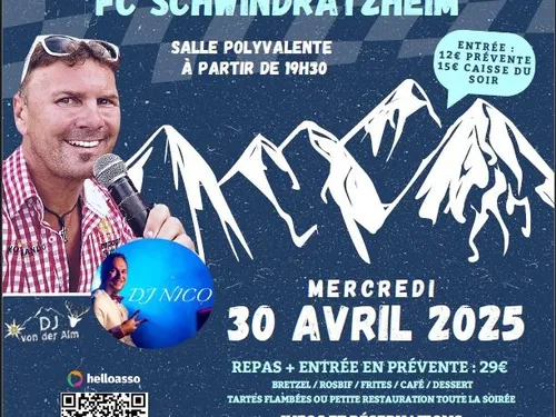 ALPEN PARTY LE 30 AVRIL A SCHWINDRATZHEIM