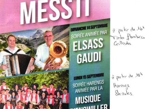 MESSTI ENGWILLER LE 14 ET 15 SEPTEMBRE