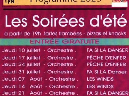 LES SOIREES D'ETE A HINSBOURG