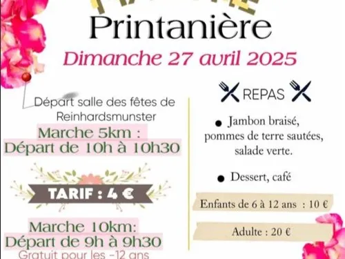 MARCHE PRINTANIERE A REINHARDSMUNSTER LE 27 AVRIL