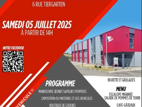PORTES OUVERTES LE 5 JUILLET CASERNE POMPIER DIEMERINGEN