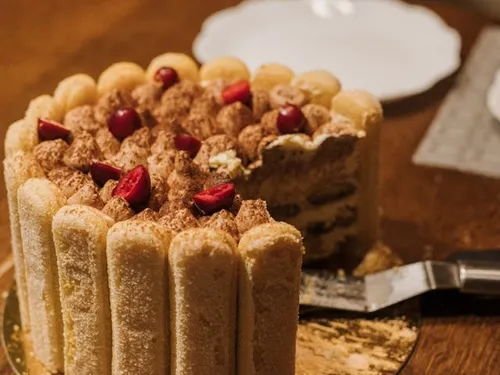 Charlotte au chocolat et café