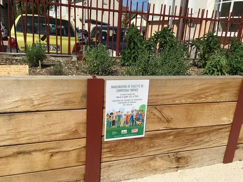 Une nouvelle placette de compostage à Dijon 