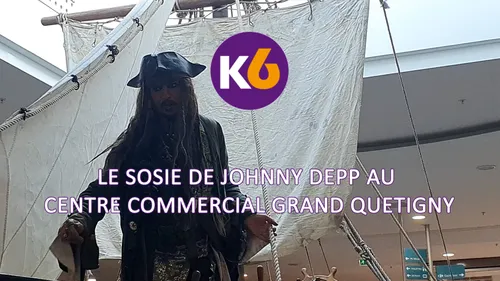 En vidéo : le sosie de Johnny Depp au centre commercial Grand Quetigny
